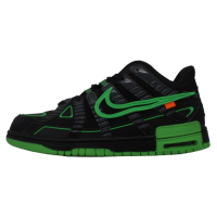 Кроссовки Nike X Off-White Dunk Low черные с зеленым
